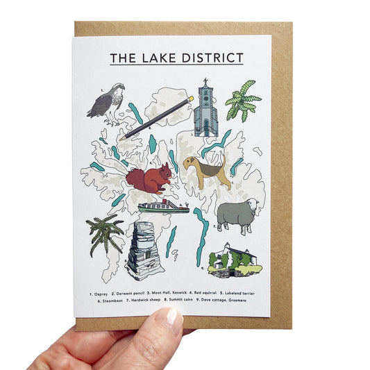 Lake District Illustrated Card - katebroughton