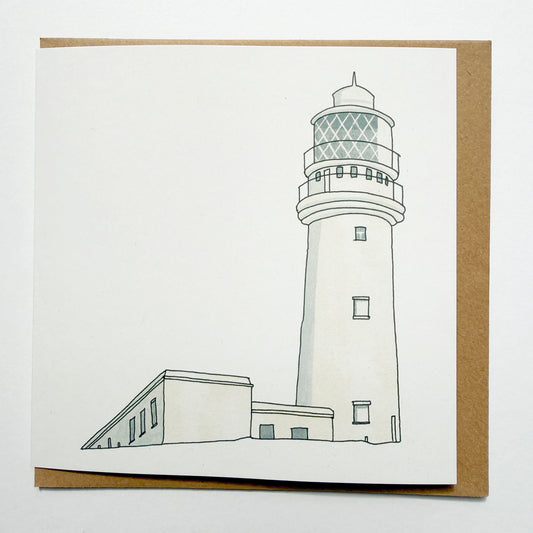 Lighthouse Illustrated Coastal Card - katebroughton