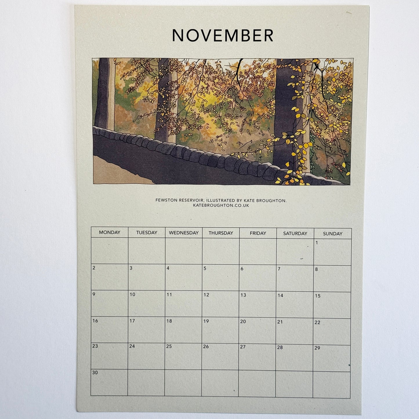 2026 Northern landscapes - Illustrated Wall Calendar A4