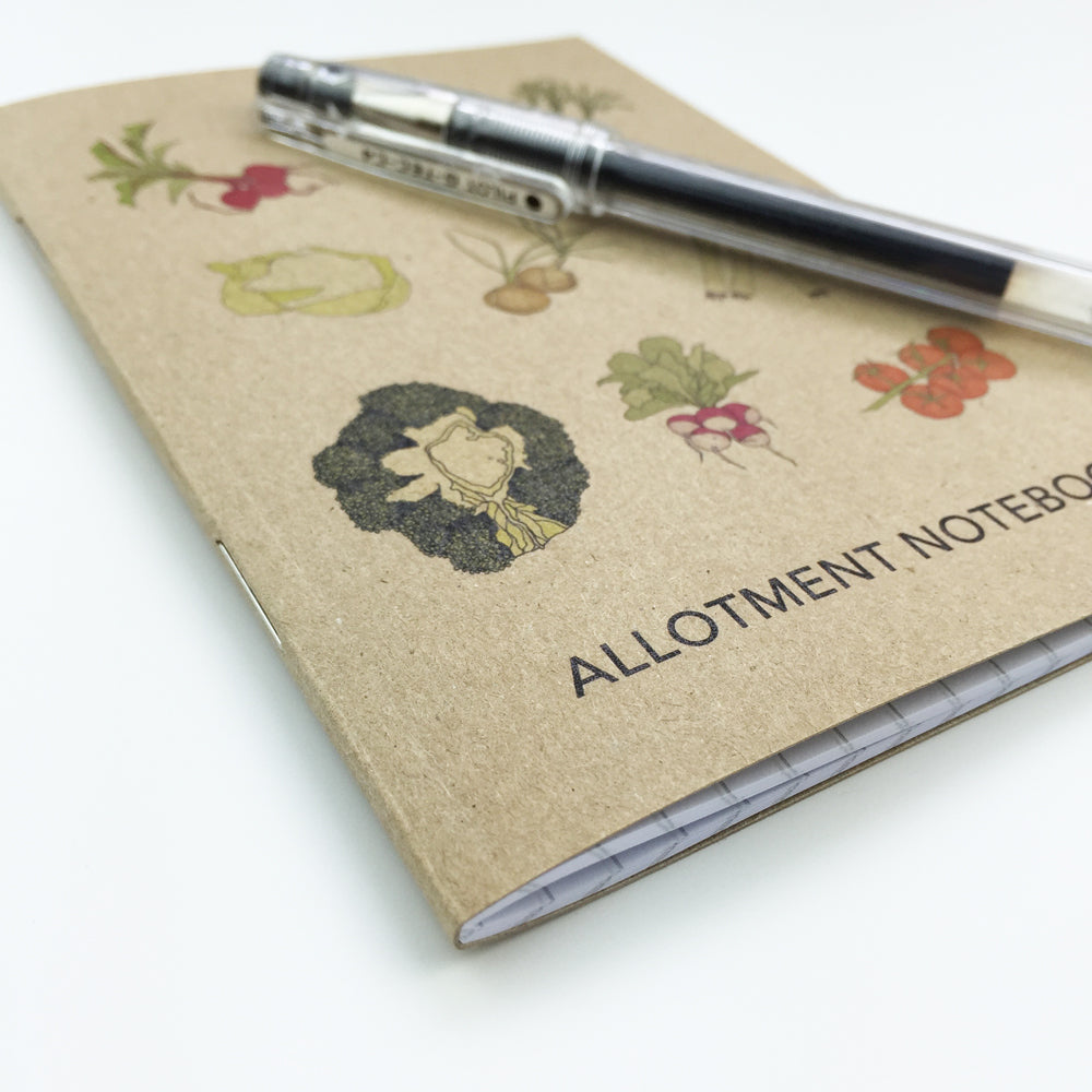 Allotment Notebook small- SUPER SECONDS - sample - katebroughton
