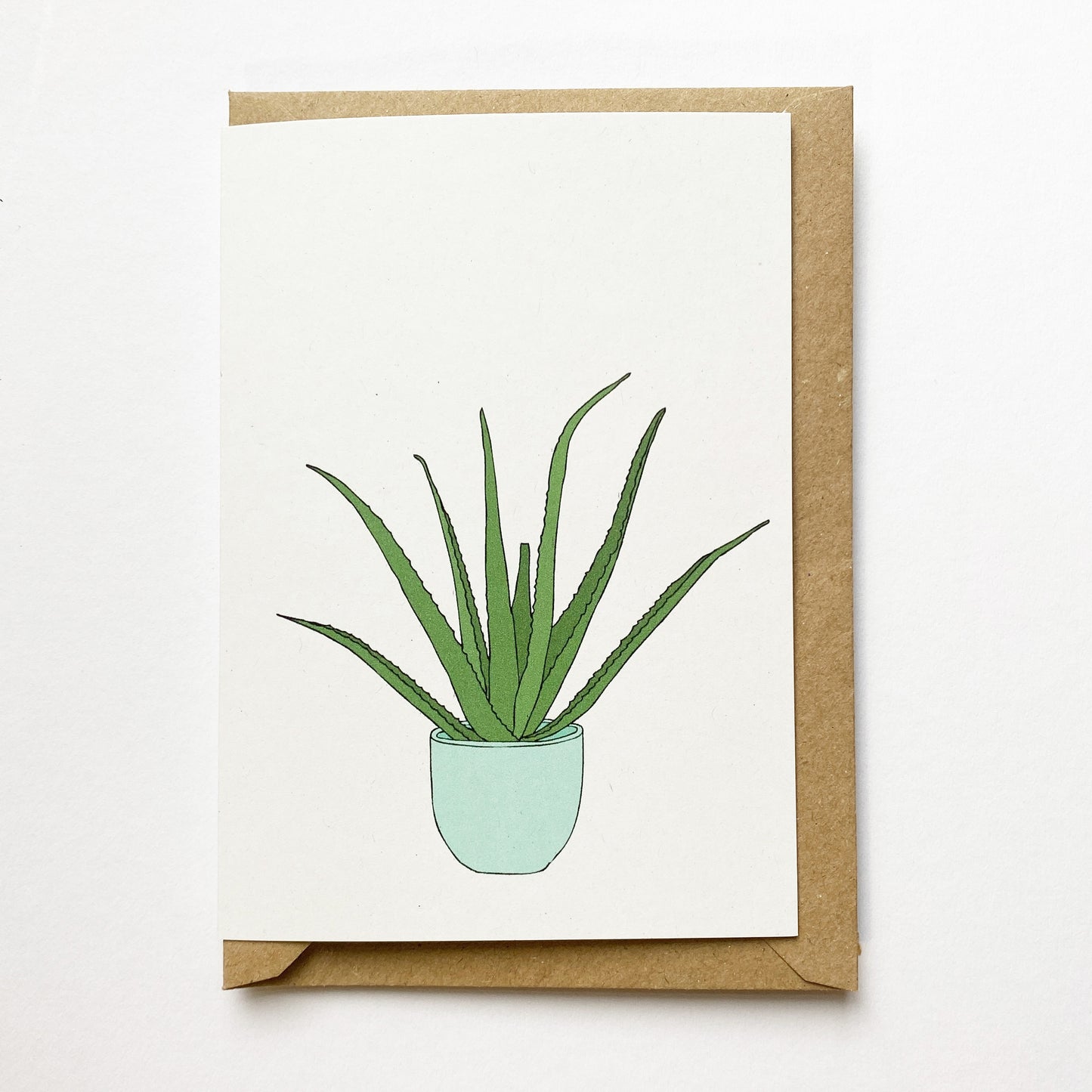 Aloe Vera Houseplant Card - katebroughton