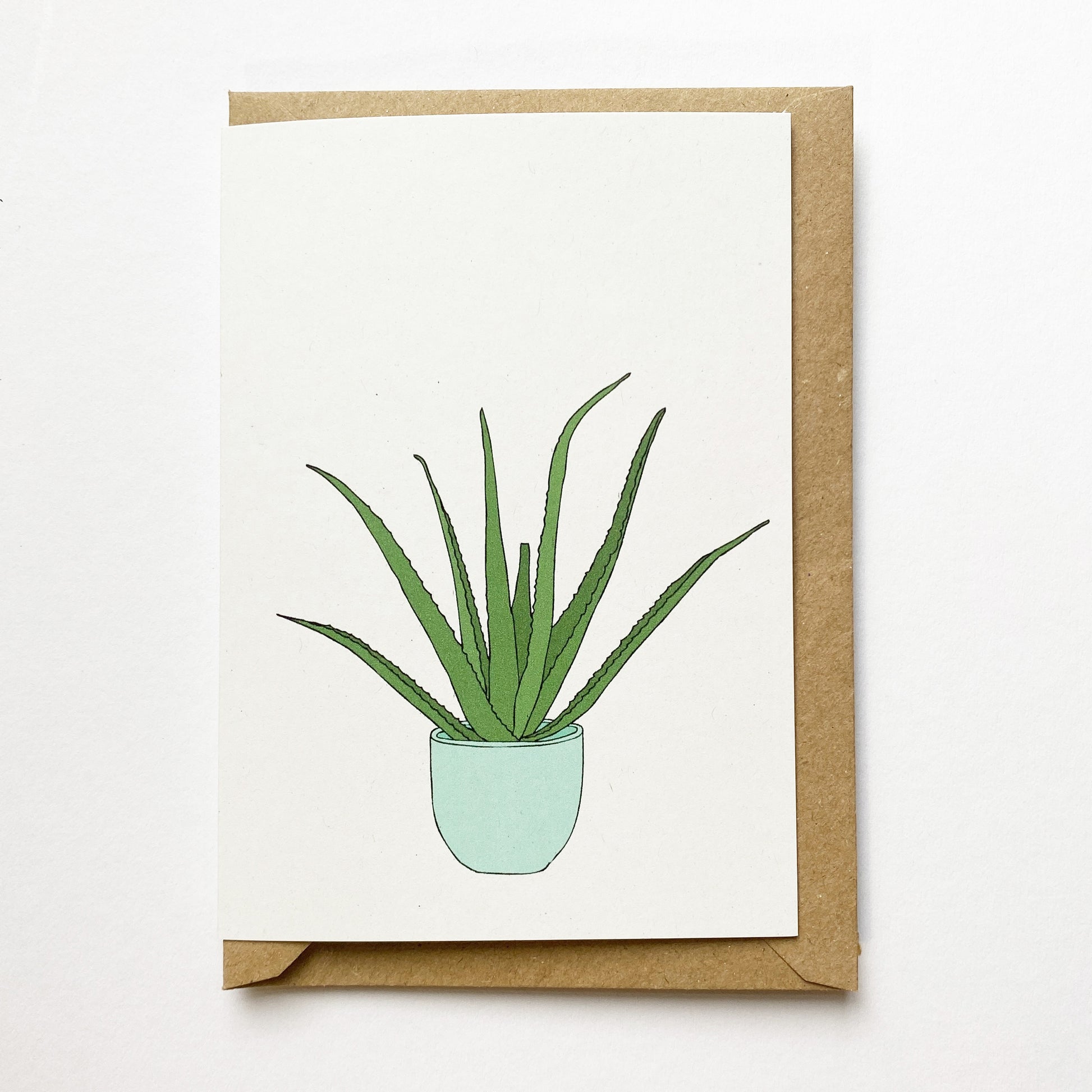 Aloe Vera Houseplant Card - katebroughton