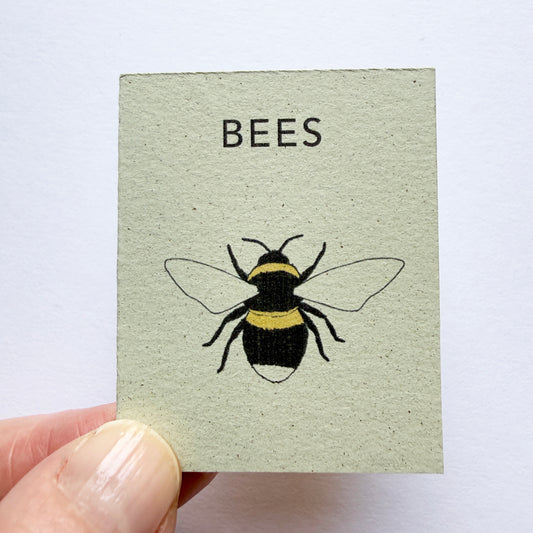 Tiny Book of Bees - mini handmade pocket gift katebroughton