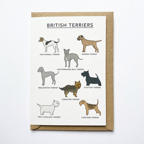 British Terriers Illustrated Card