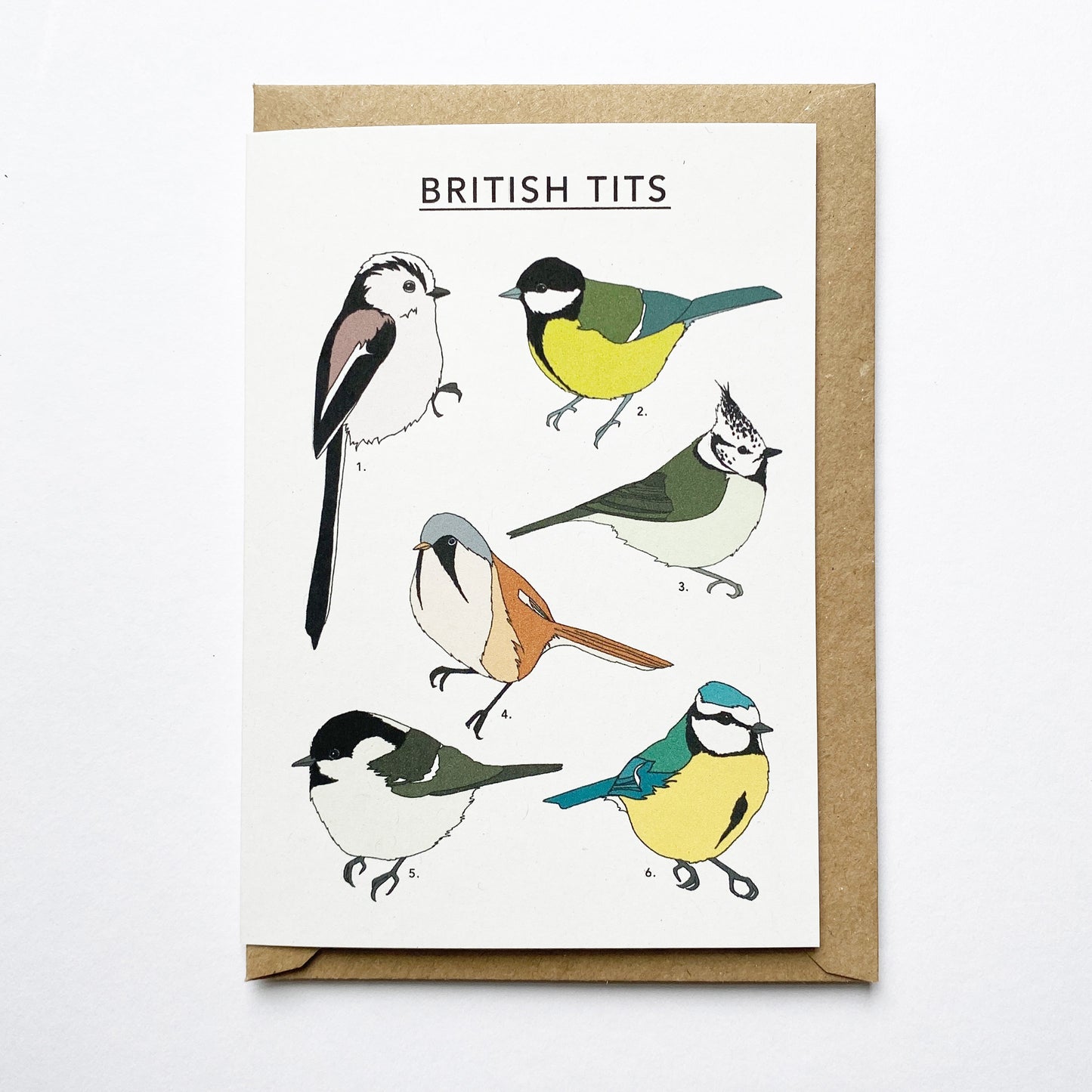 British Tits Illustrated Card - katebroughton