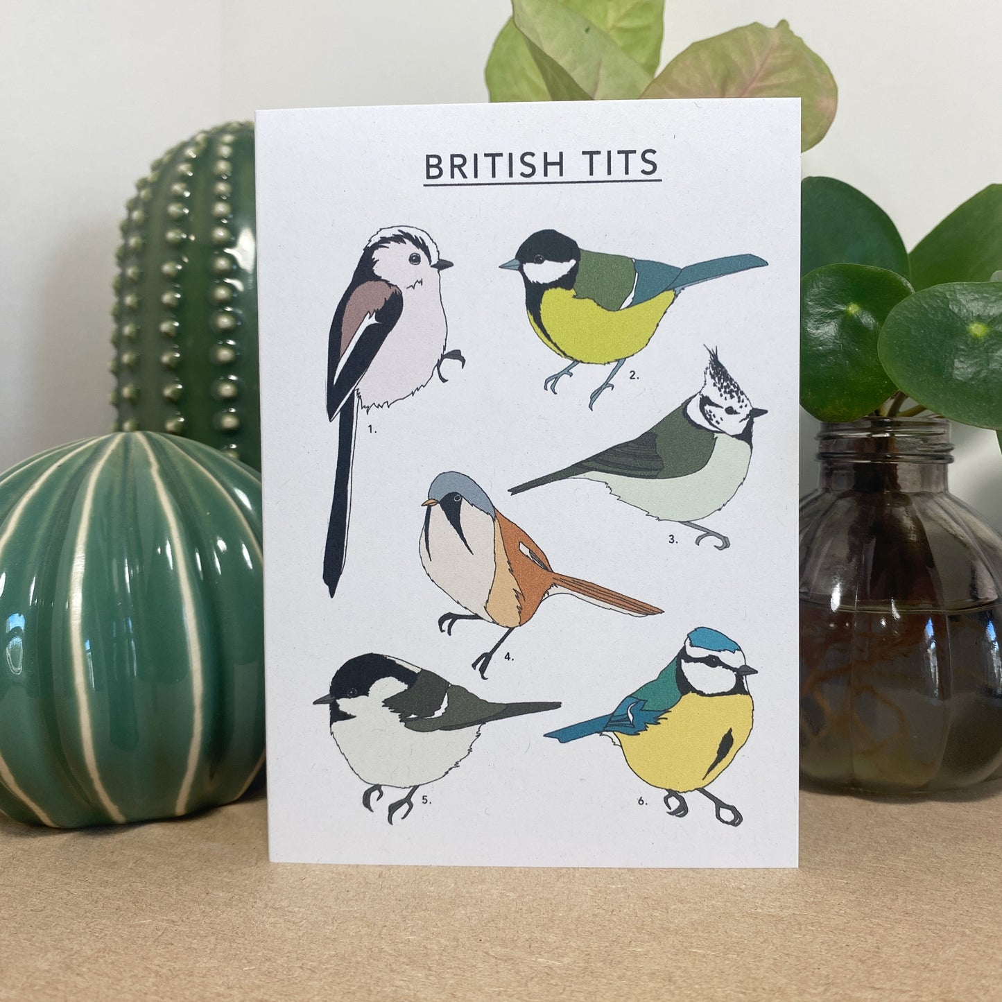British Tits Illustrated Card - katebroughton