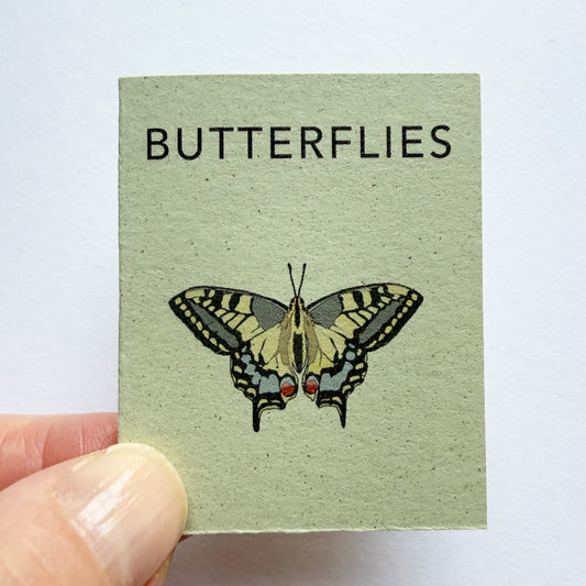 Tiny Book of Butterflies - mini handmade book of illustrations by Kate Broughton 