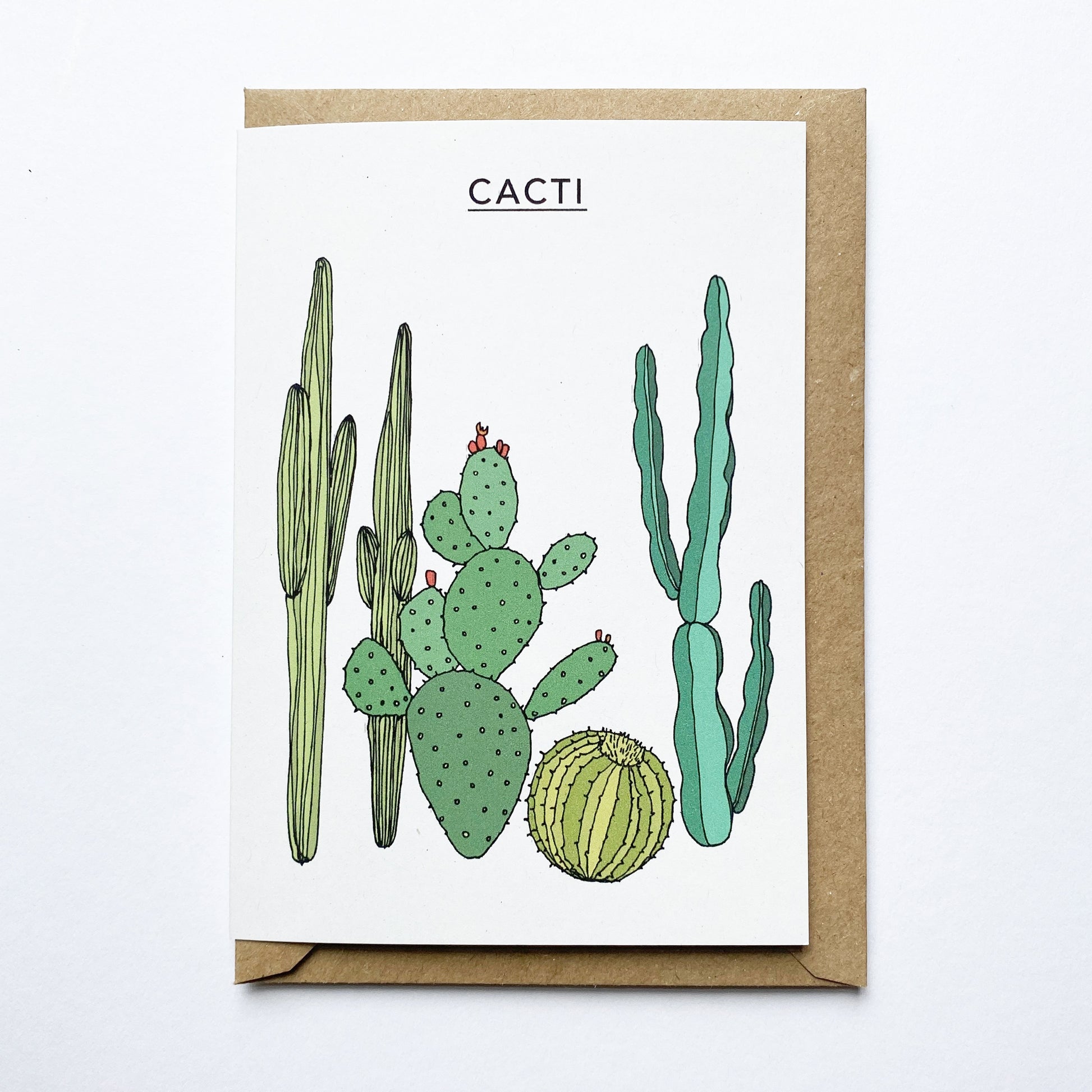 Cacti Illustrated Card - katebroughton