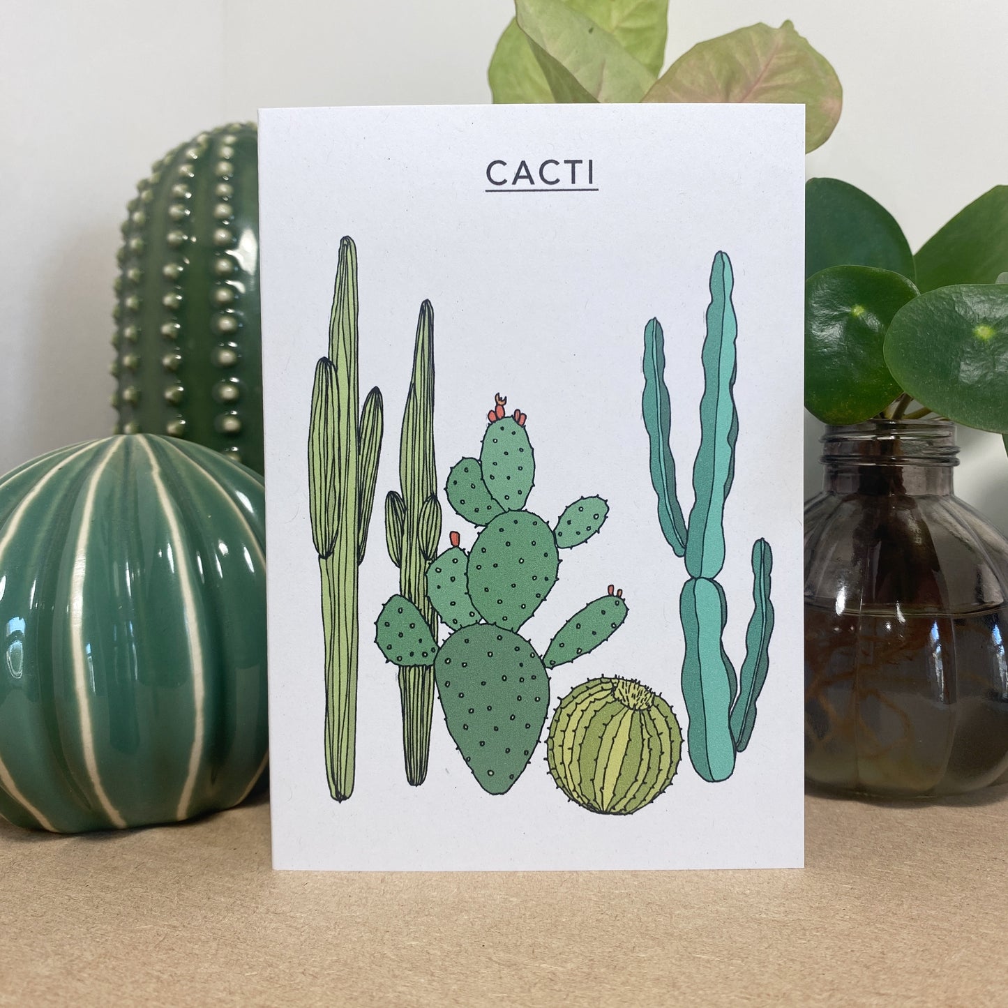 Cacti Illustrated Card - katebroughton