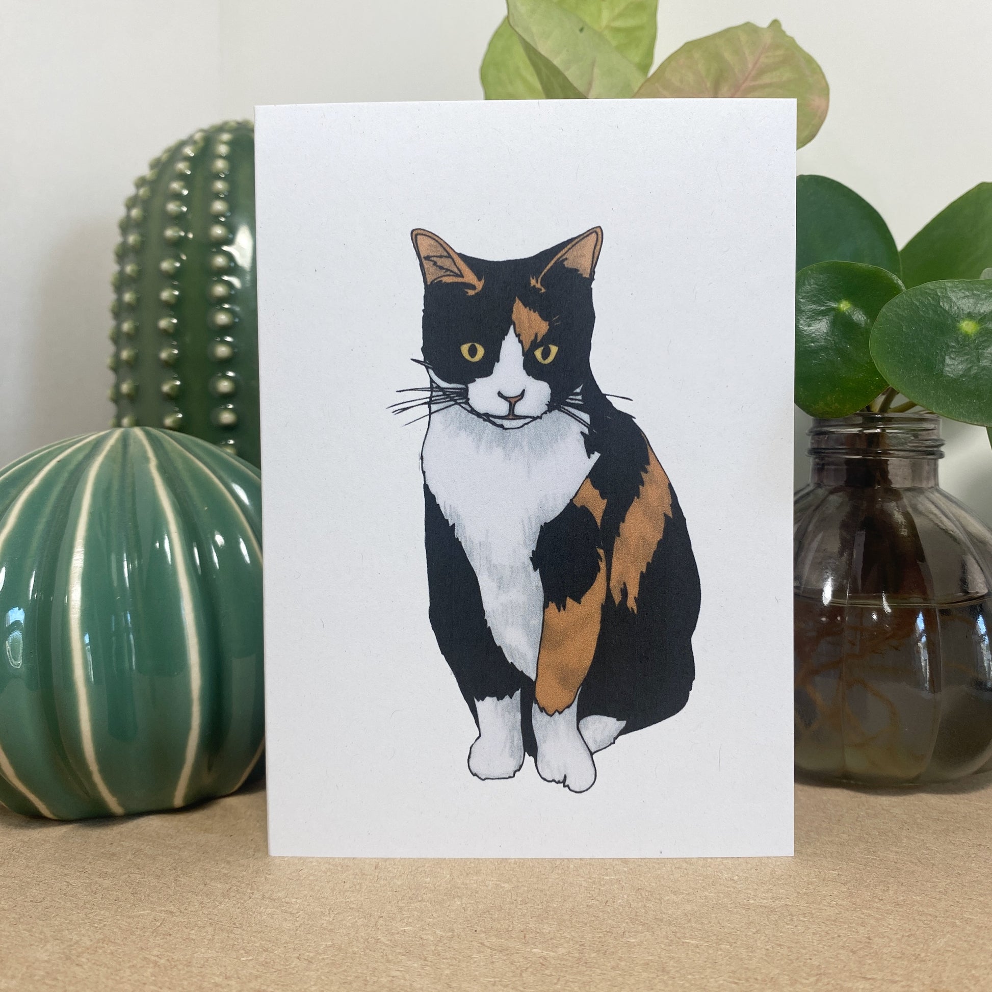 Calico cat Card - katebroughton