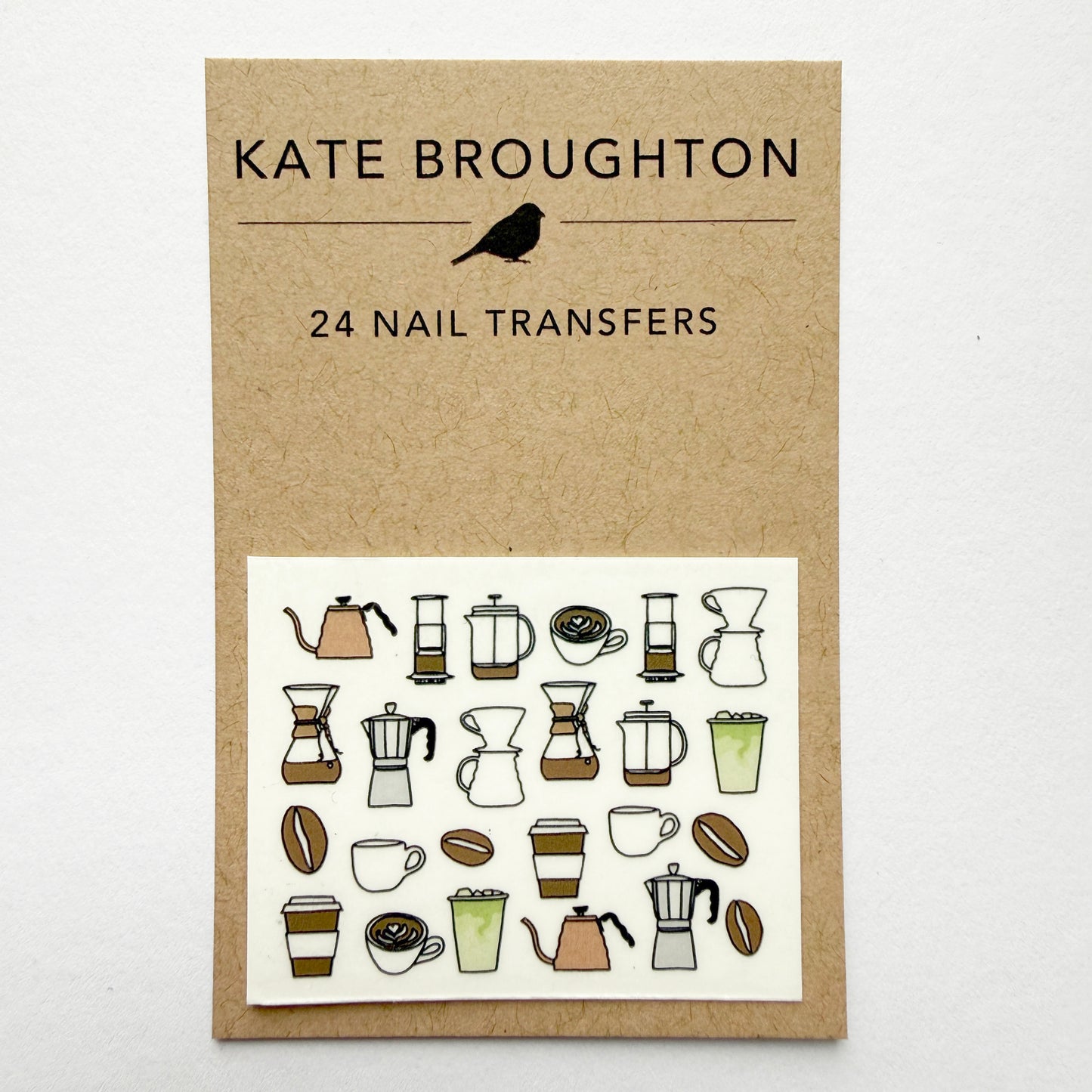 Coffee Nail Art Transfers - katebroughton