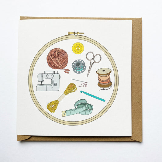 Craft Materials illustrated card - katebroughton