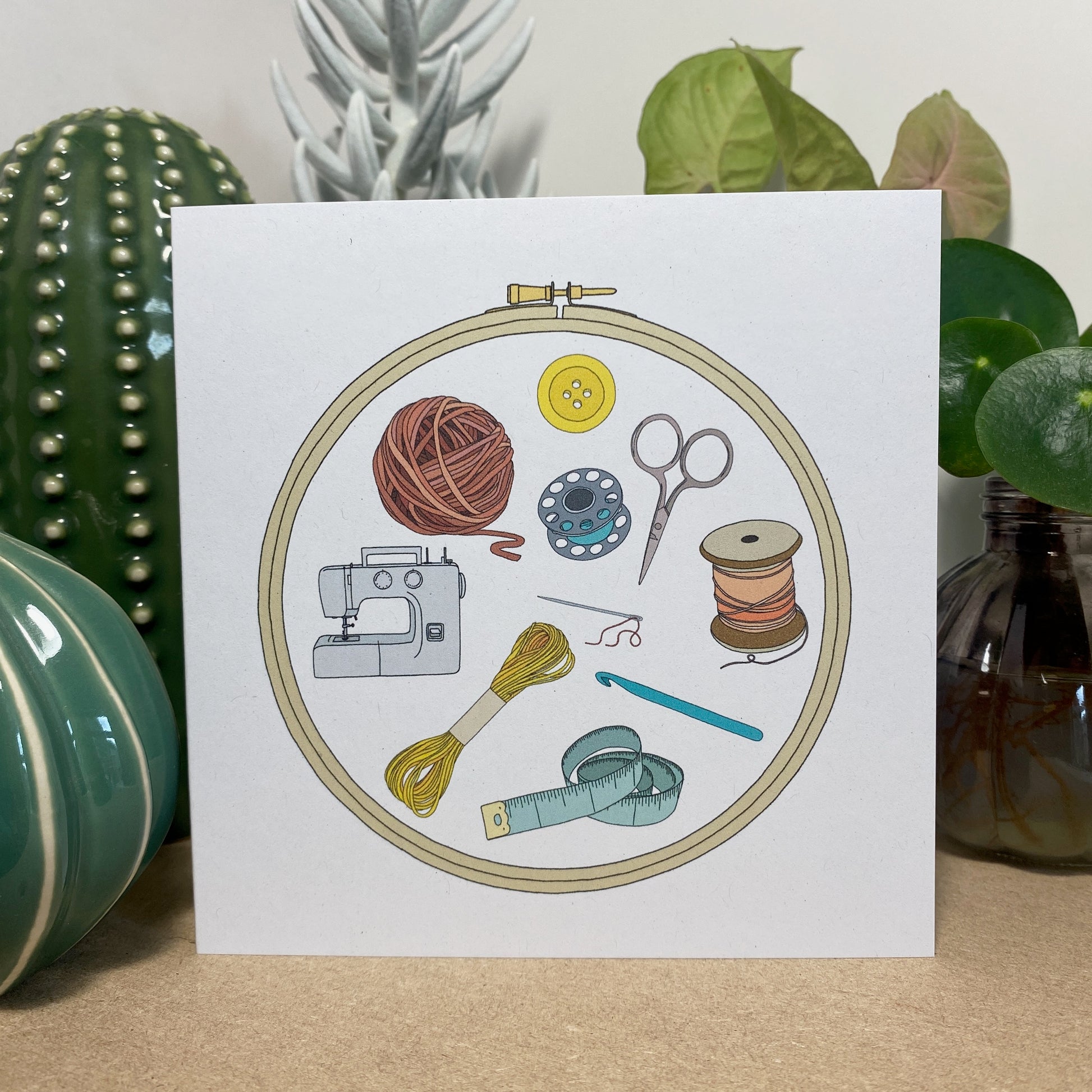 Craft Materials illustrated card - katebroughton