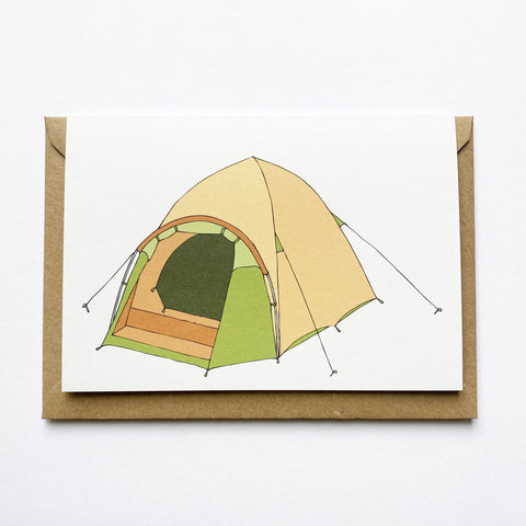 Dome tent card