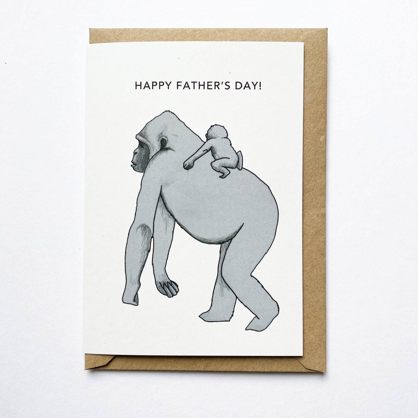 Gorilla Father's Day Card - katebroughton