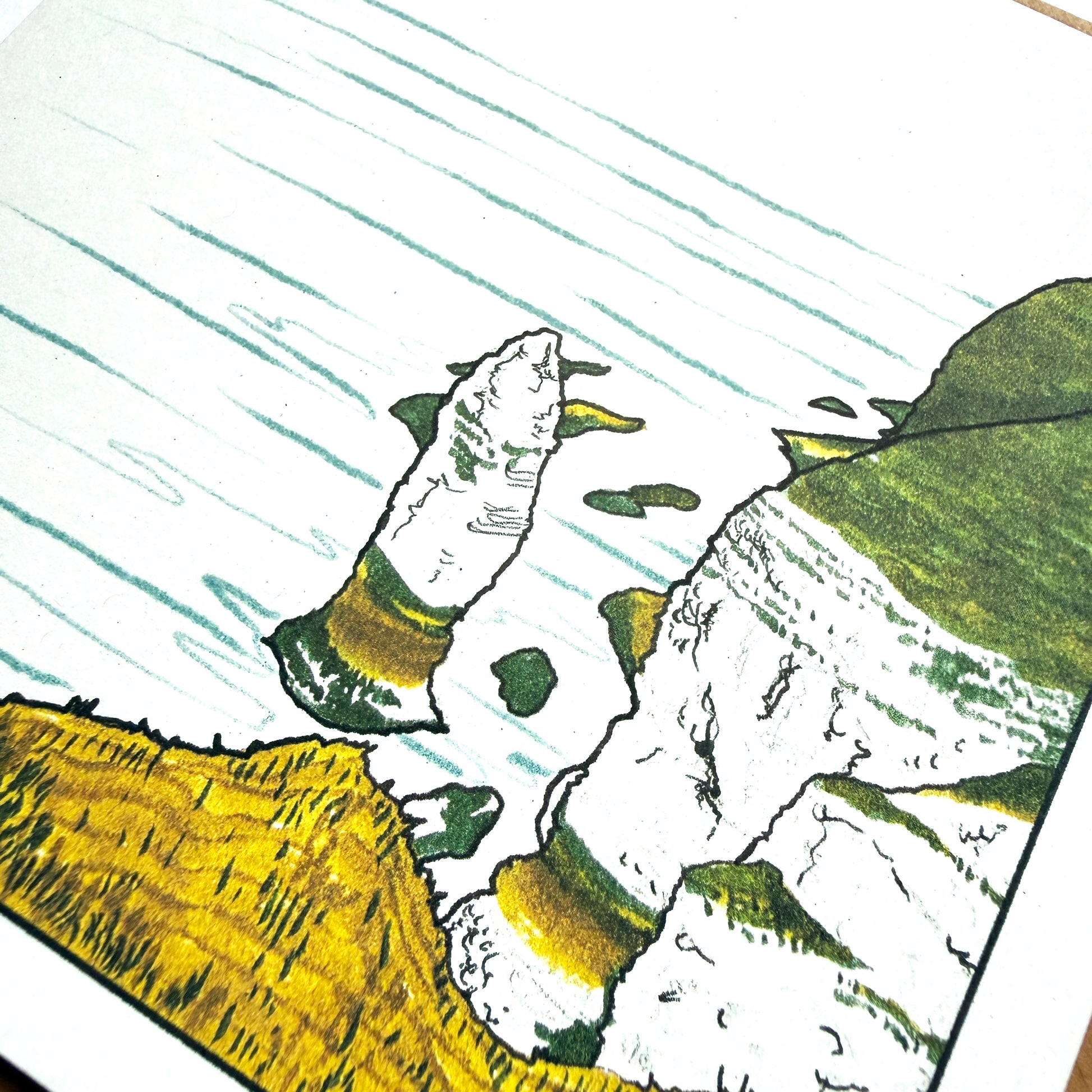 Coastal Chalk Cliifs Card - katebroughton