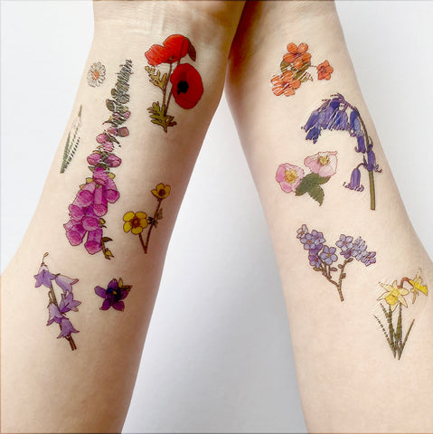 Wildflower Temporary Tattoos