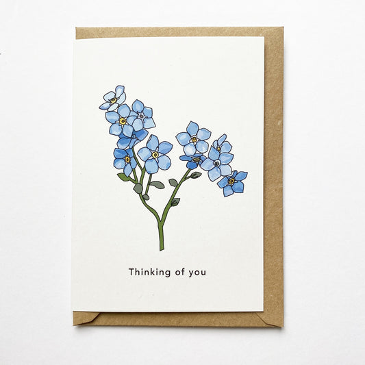Thinking of you Card - forget-me-not