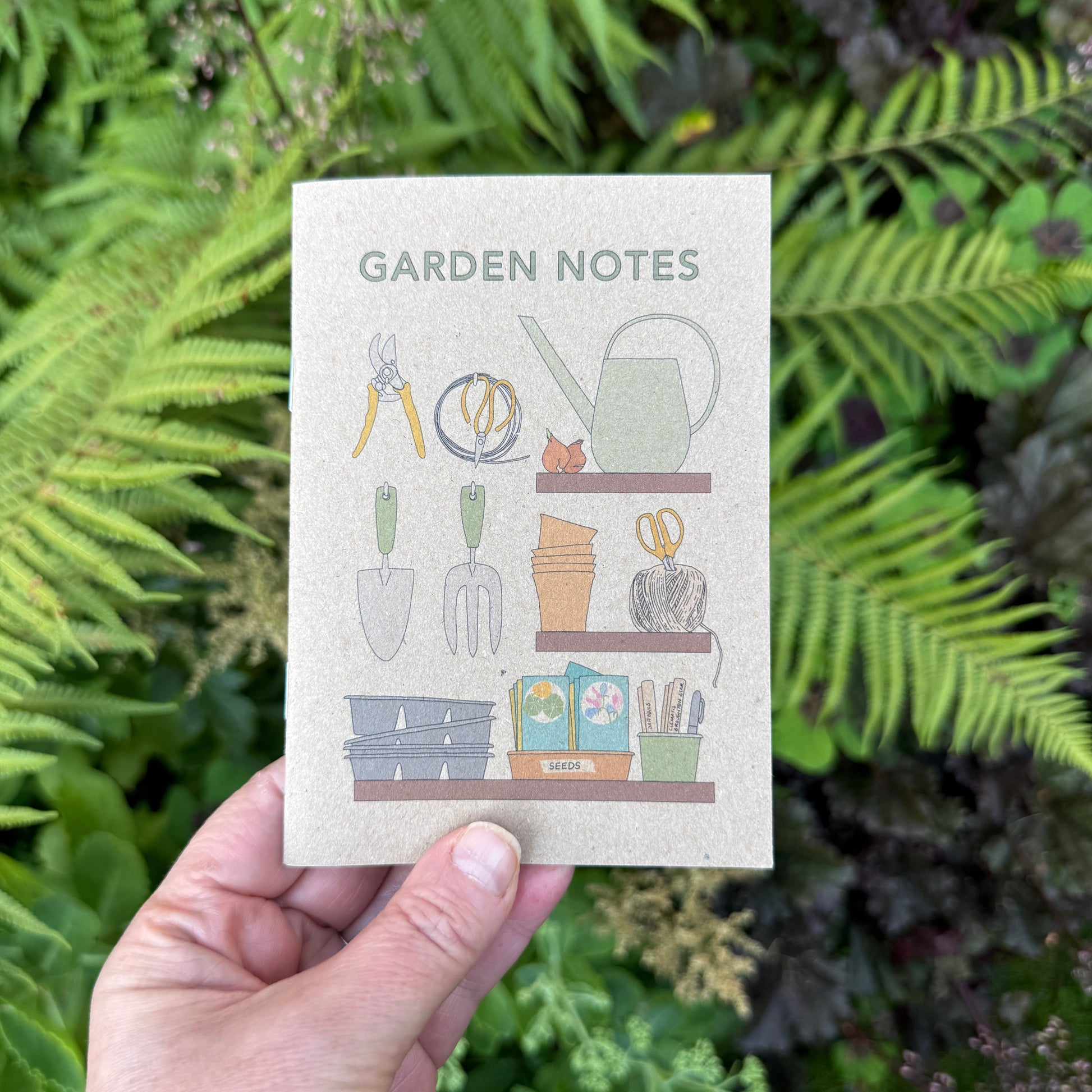 Garden notes, pocket notebook - katebroughton