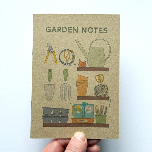 Garden notes, pocket notebook