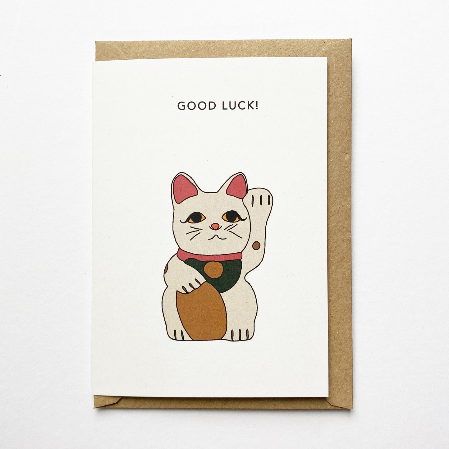 Good Luck! Lucky cat card