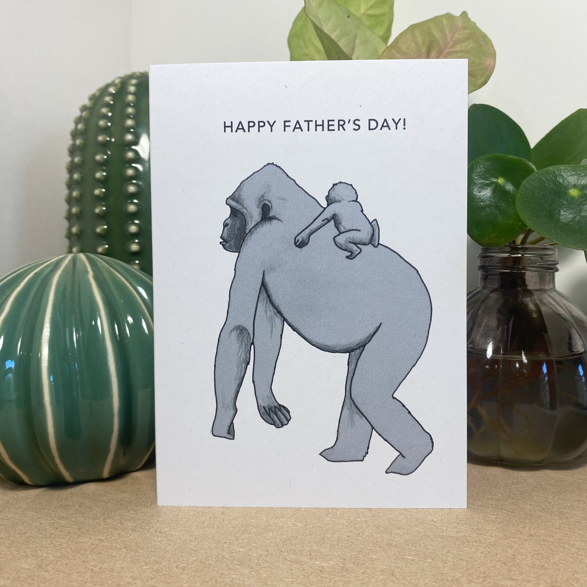 Gorilla Father's Day Card - katebroughton