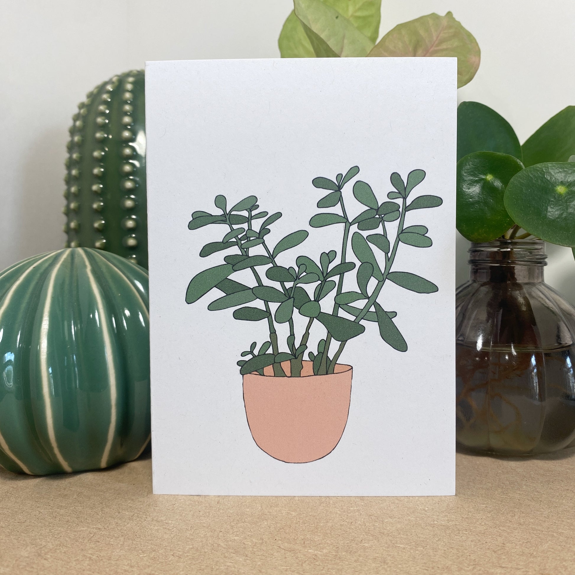 Jade Houseplant Card - katebroughton