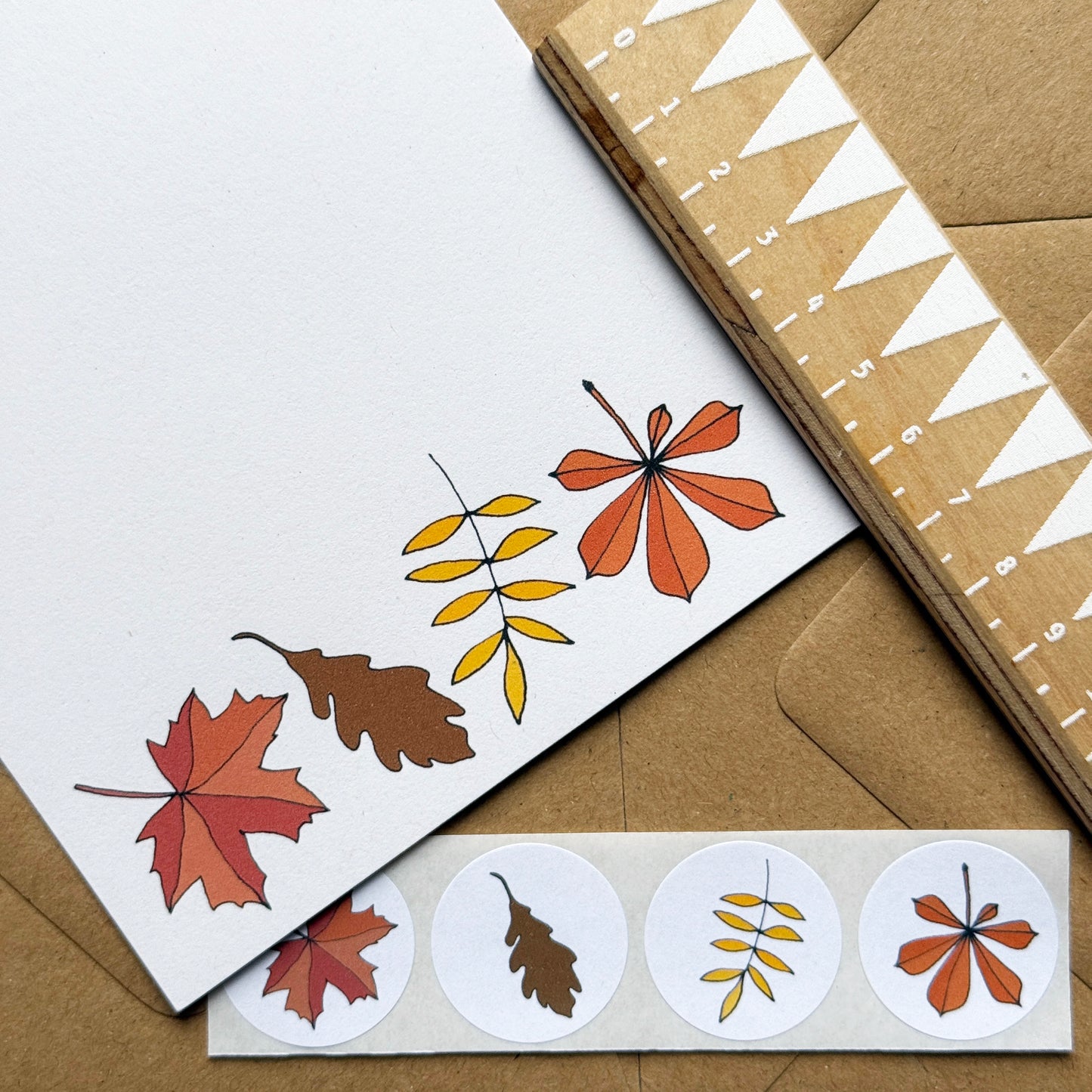 Autumn Leaves Mini Writing Set