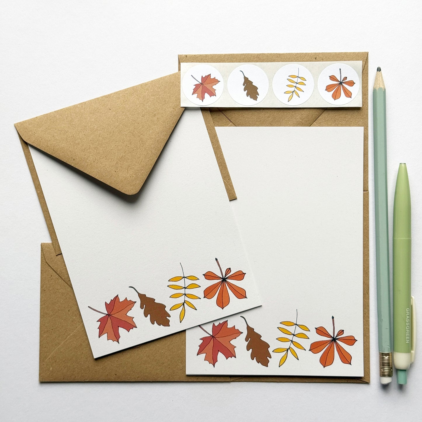 Autumn Leaves Mini Writing Set