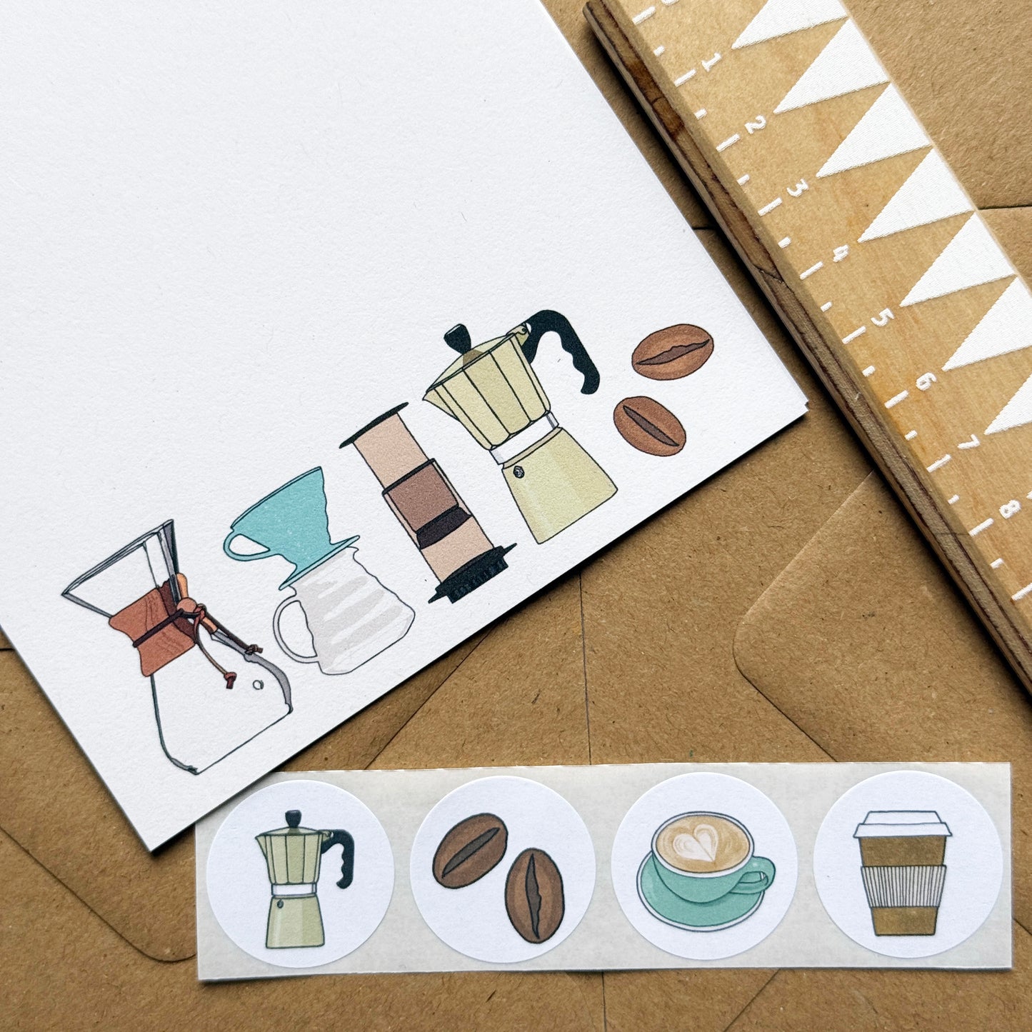 Coffee Mini Writing Set