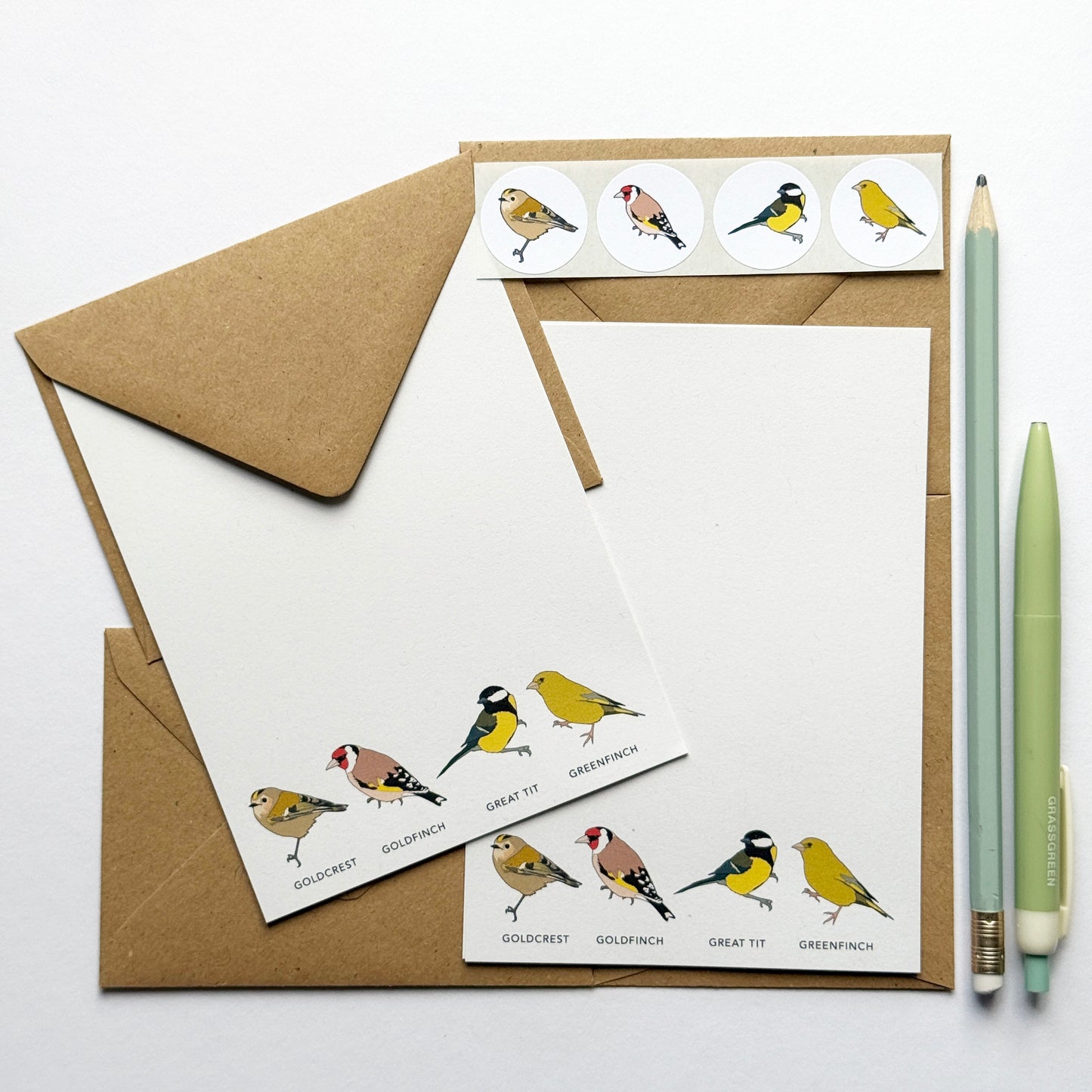 Garden Bird Mini Writing Set