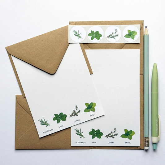 Kitchen Herbs Mini Writing Set