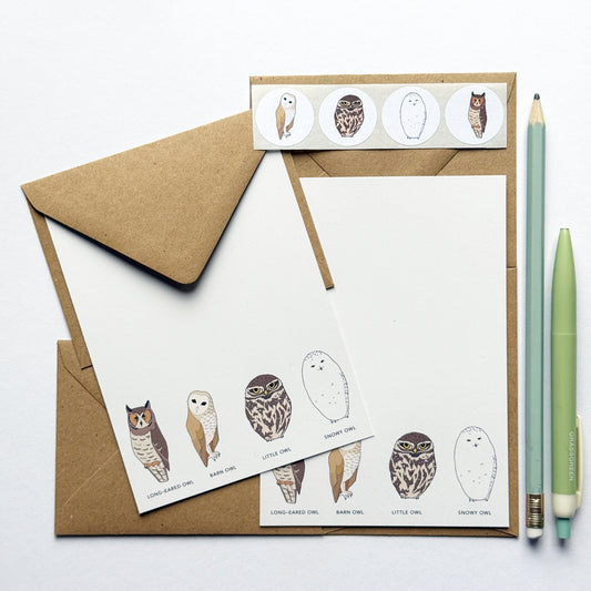 Owl Mini Writing Set