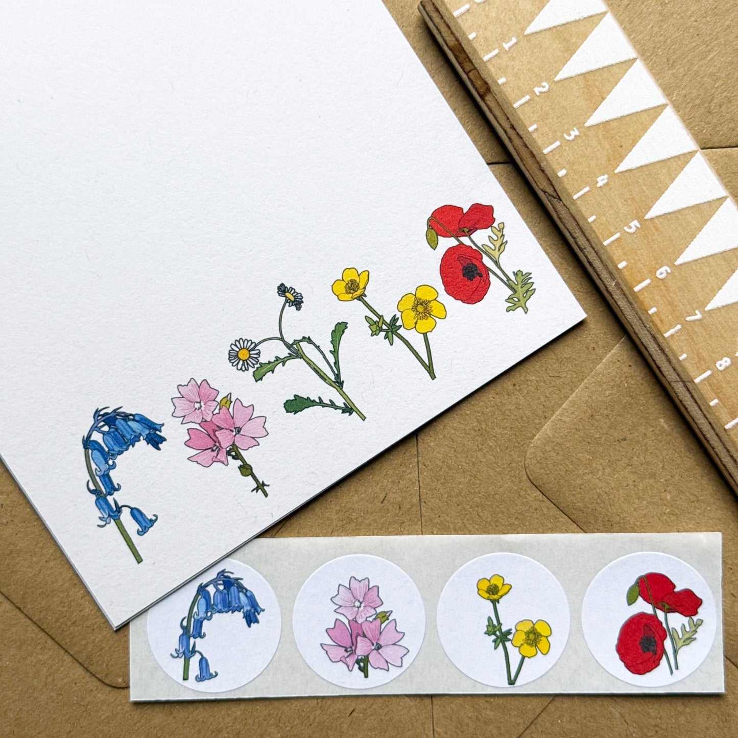 Wildflower Mini Writing Set