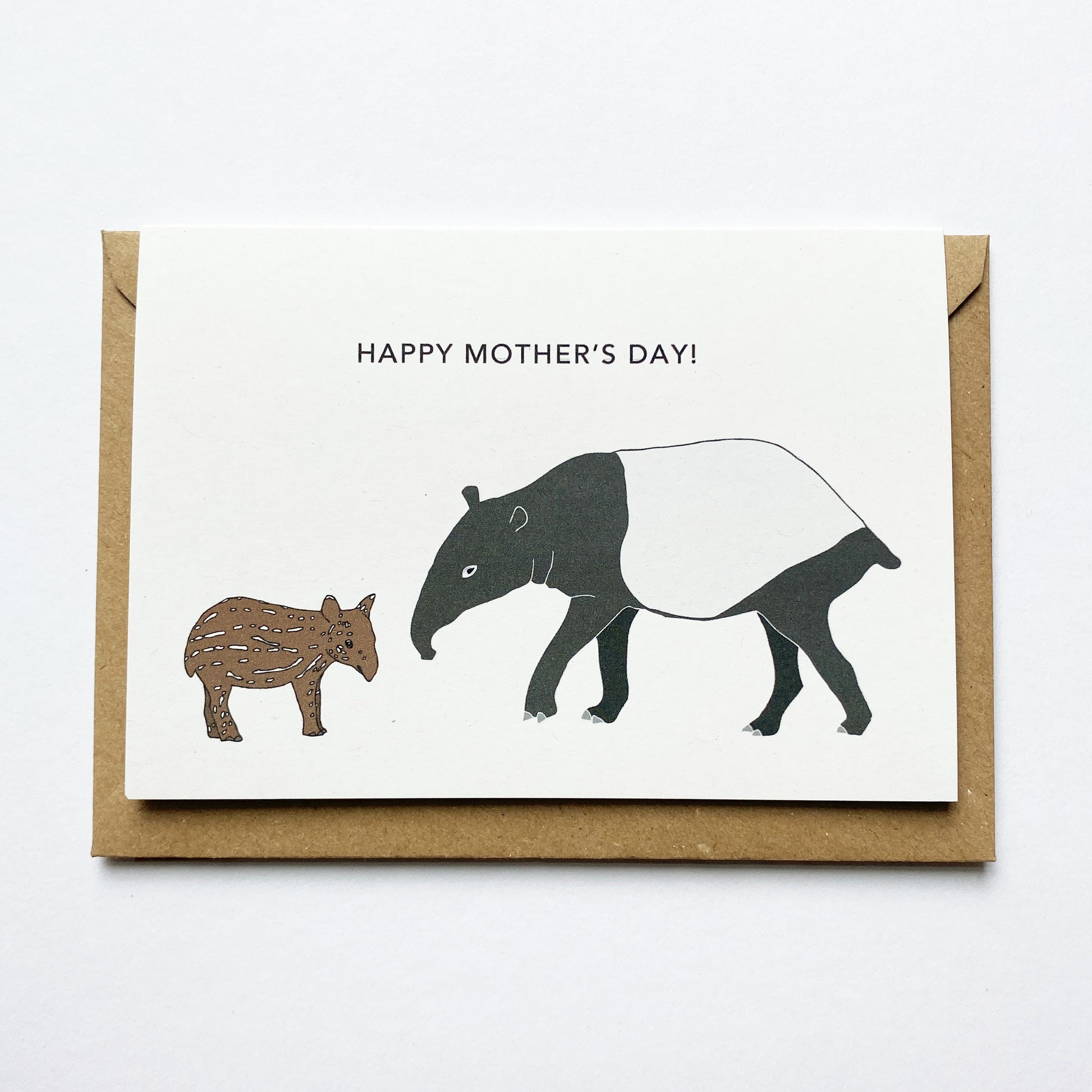 Tapir Mother's Day Card - katebroughton