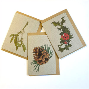 Nature Christmas Cards set of 6