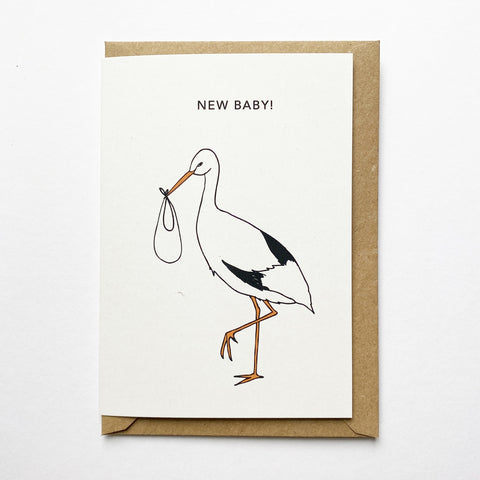 New Baby Stork Card