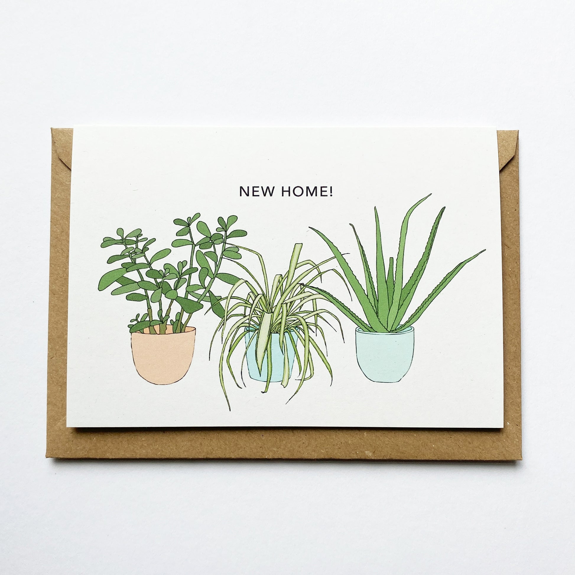 New Home Houseplants Card - katebroughton