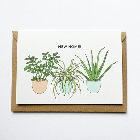 New Home Houseplants Card