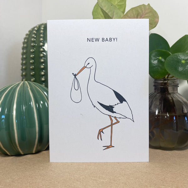 New Baby Stork Card