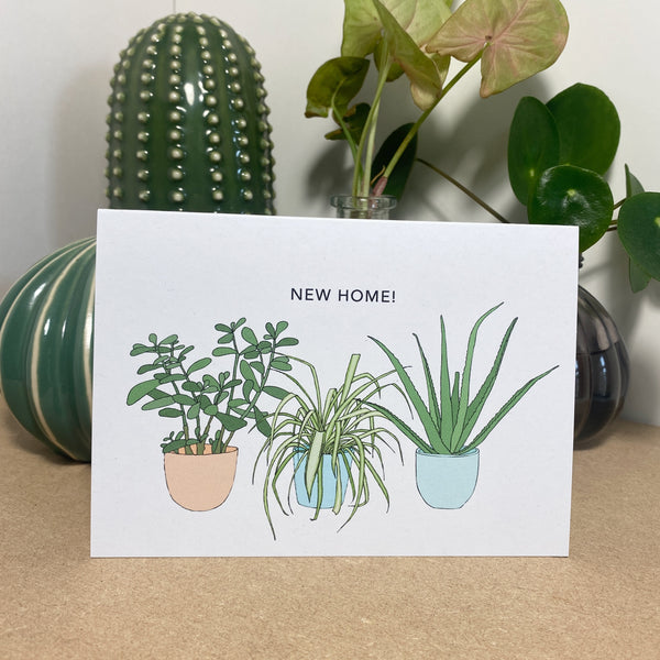 New Home Houseplants Card