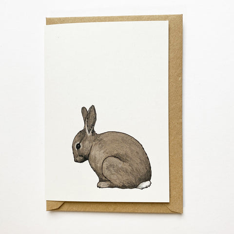 Rabbit Illustrated Card