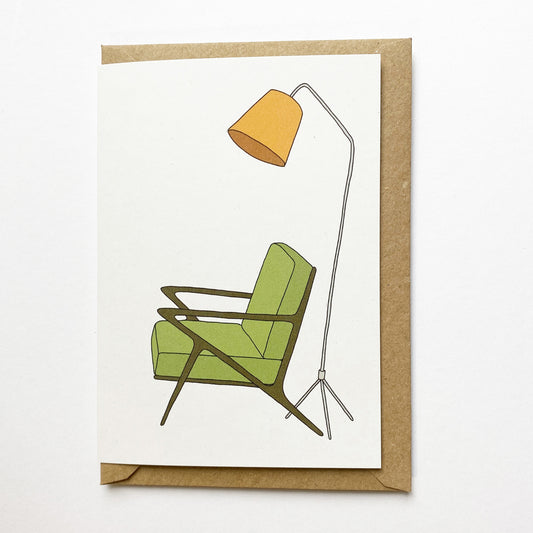 Retro Homes Chair Card - katebroughton
