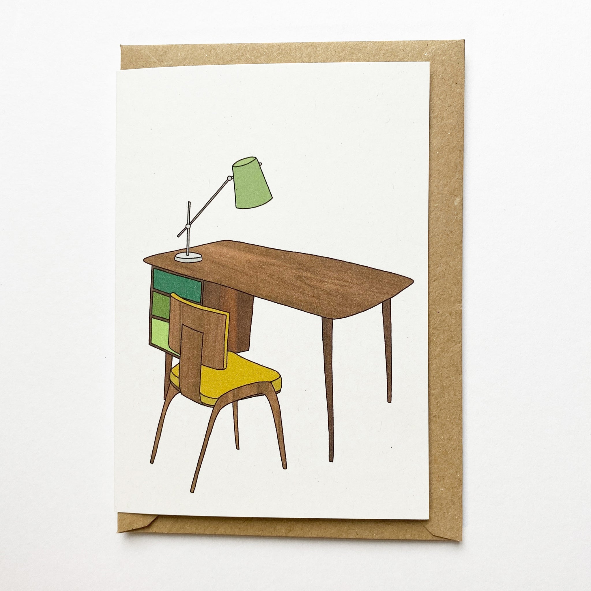 Retro Homes Desk Card