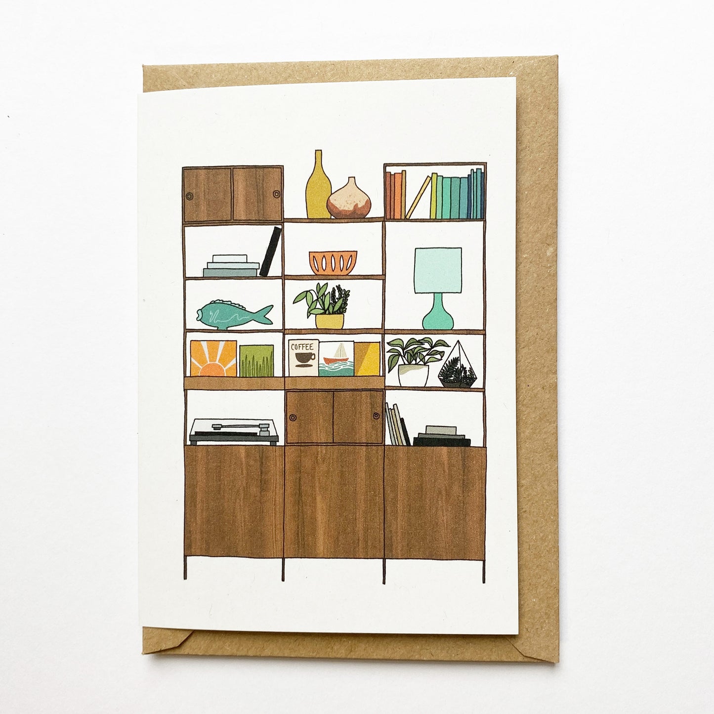 Retro Homes Shelves Card - katebroughton