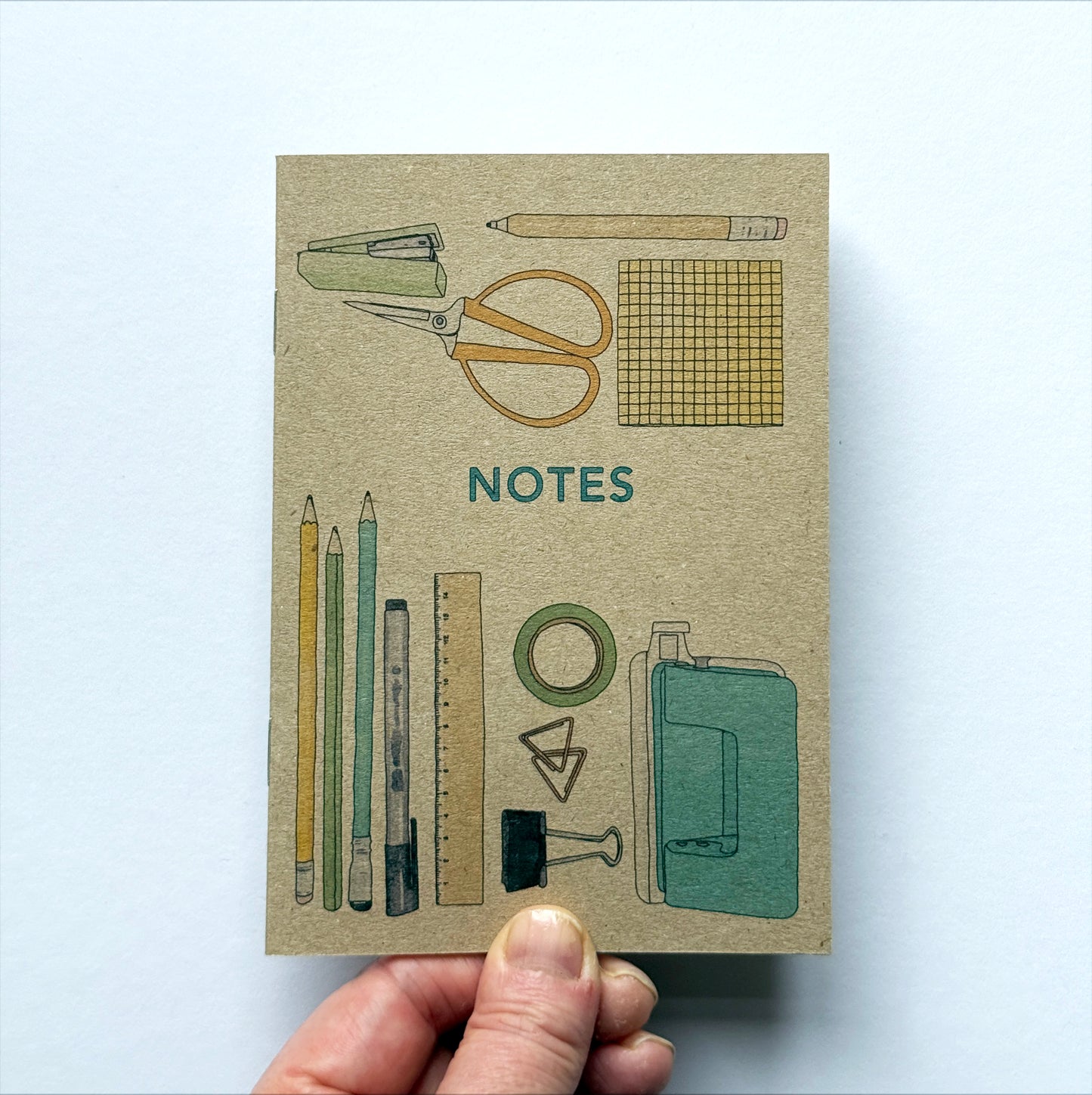 Stationery illustrated pocket notebook