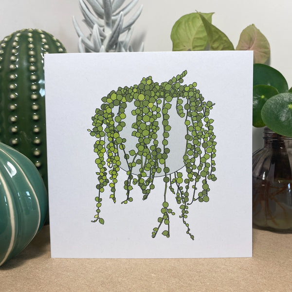 String of Pearls houseplant card