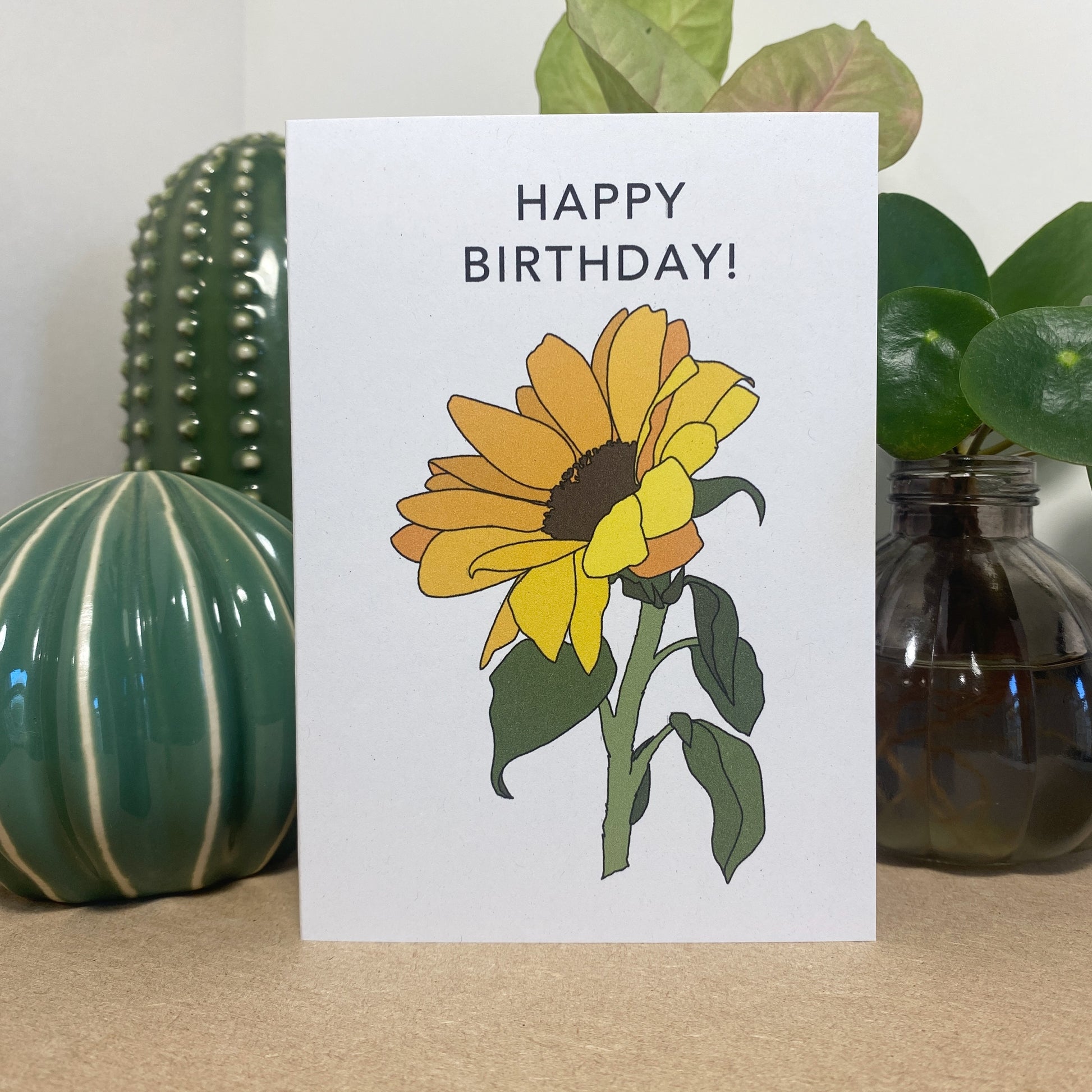 Happy Birthday Sunflower Card - katebroughton