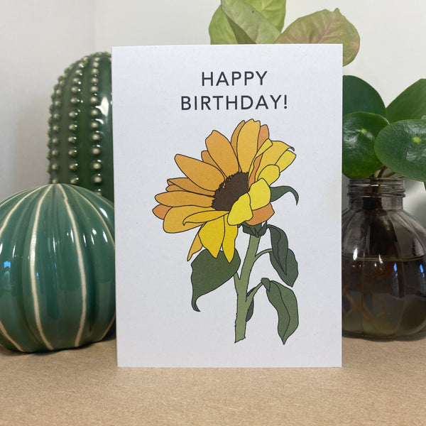 Happy Birthday Sunflower Card