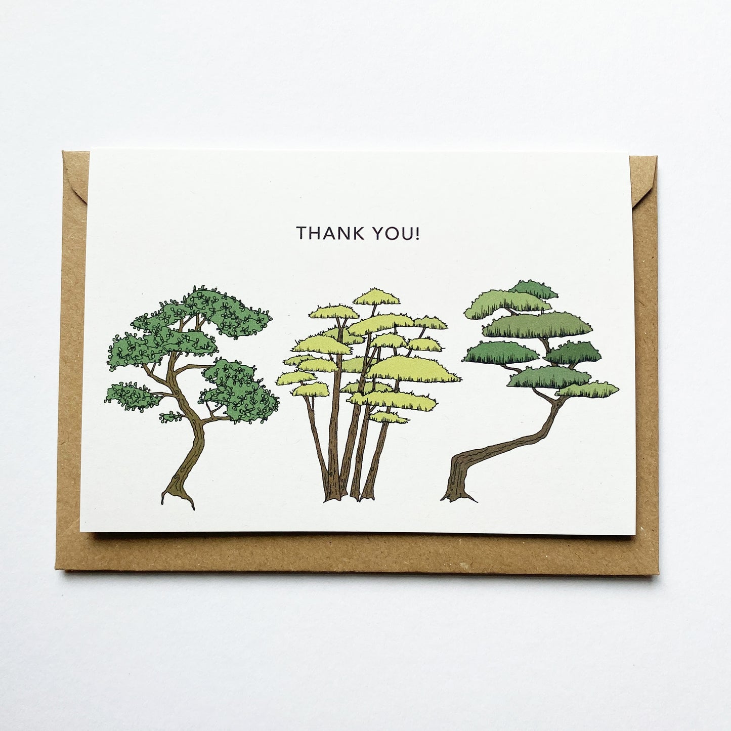Bonsai Thank You Card - katebroughton